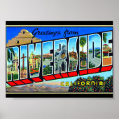 Poster Salutations de Riverside California (Devant)
