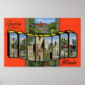 Poster Salutations de Rockford Illinois (Devant)