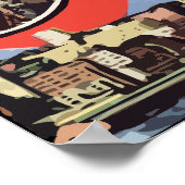 Poster Salutations de Seattle Washington, Vintage (Coin)