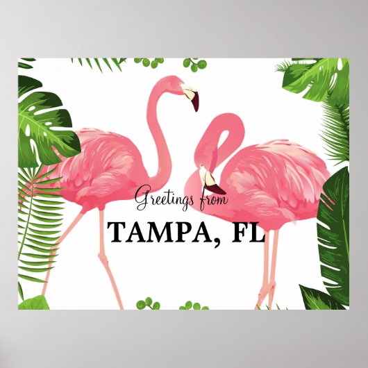 Poster Salutations de Tampa, Floride (Devant)