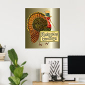 Poster Salutations de Thanksgiving (Bureau à domicile)