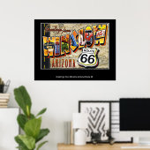 Poster Salutations de Winslow Arizona Route 66 (Bureau à domicile)