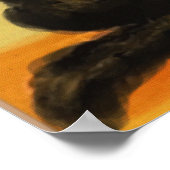 Poster Salutations d'Halloween vintage (Coin)