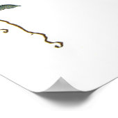 Poster Salutations d'Halloween vintage, sorcière enfant a (Coin)