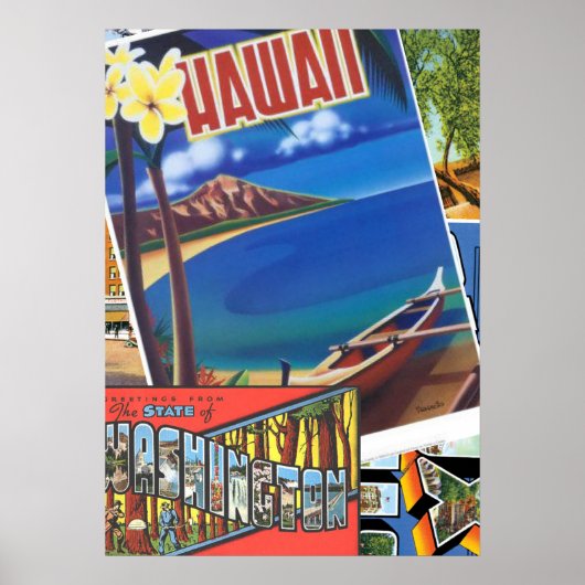 Poster Salutations d'Hawaii (Devant)