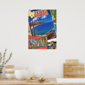 Poster Salutations d'Hawaii (Cuisine)