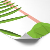 Poster Salutations d'Orlando, FL—flamants roses (Coin)