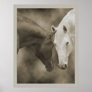 Poster Salutations du cheval
