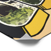 Poster Salutations Du Connecticut, Vintage (Coin)