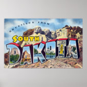 Poster Salutations du Dakota du Sud (Devant)