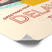Poster Salutations du Delaware (Coin)