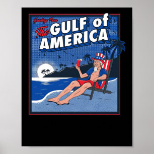 Poster Salutations Du Golfe Des Etats-Unis