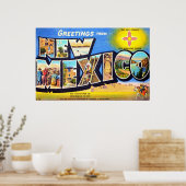 Poster Salutations du Nouveau-Mexique (Cuisine)