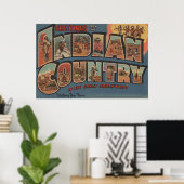 Poster Salutations du pays indien du sud-ouest (Bureau à domicile)