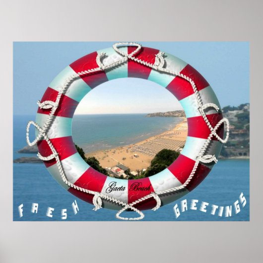 Poster Salutations fraîches (Devant)