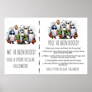 Poster Salutations Ghoost Un Jeu D'Halloween Boo-It-Forwa