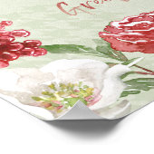 Poster Salutations hivernales douces (Coin)