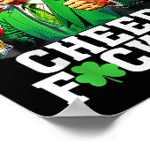 Poster Salutations Pour Le Jour de la Saint Patrick Drôle (Coin)