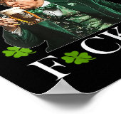Poster Salutations Pour Le Jour de la Saint Patrick Drôle (Coin)