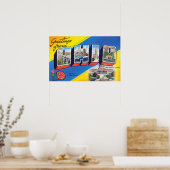 Poster Salutations vintages De Ohio Travel (Cuisine)