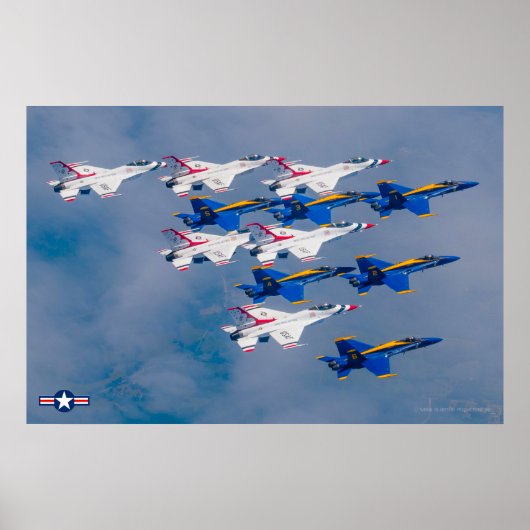 POSTER SALUTE DES ÉQUIPES DÉMOCRATIQUES AMÉRICAINES ! (Devant)