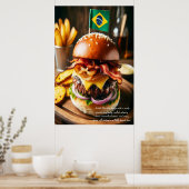 Poster Salvador Samba Burger Sensation 24x36 (Cuisine)
