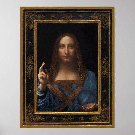 Poster Salvator Mundi 24" x 31" par Leonardo da Vinci (Devant)
