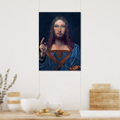 Poster Salvator Mundi by Leonardo da Vinci (Cuisine)
