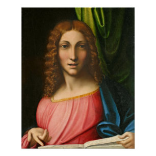 Poster Salvator Mundi, C. 1515 (huile sur le panneau)