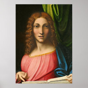 Poster Salvator Mundi, C. 1515 (huile sur le panneau)