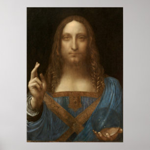 Poster Salvator Mundi de Léonard de Vinci (Jésus-Christ)