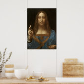 Poster Salvator Mundi de Léonard de Vinci (Jésus-Christ) (Cuisine)