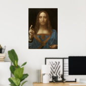 Poster Salvator Mundi de Léonard de Vinci (Jésus-Christ) (Bureau à domicile)