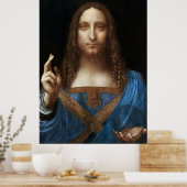 Poster Salvator Mundi de Leonardo da Vinci (vers 1500) (Cuisine)