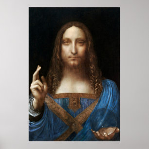 Poster Salvator Mundi de Leonardo da Vinci (vers 1500)