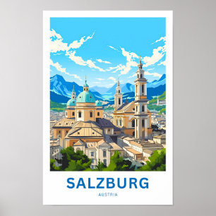 Poster Salzbourg Autriche Imprimer