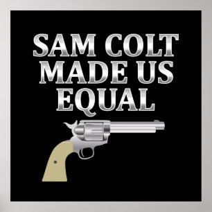 Poster Sam colt made us equal
