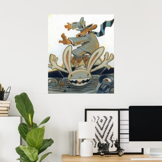 Poster Sam et Max (Bureau à domicile)