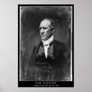Poster Sam Houston Portrait