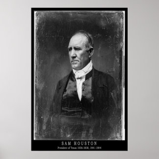 Poster Sam Houston Portrait
