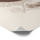 Poster Sam Houston Portrait gravé (Coin)