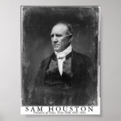 Poster Sam Houston, président du Texas (Devant)