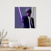 Poster Sam L Jackson avec un sabre léger (Cuisine)