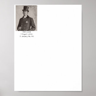 Poster Sam Lucas, 1901