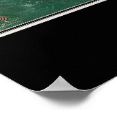 Poster Sam Rayburn Lake Texas Carte de l'affiche satellit (Coin)