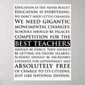 Poster Sam Seaborn Discours sur l'éducation L'aile ouest (Devant)