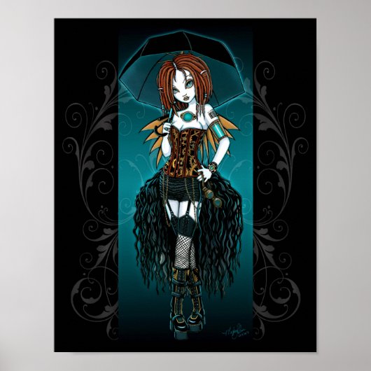 Poster "Samara" Steampunk Cyber Fairy (Devant)