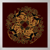 Poster Samhain Cats Celtic Art Prints (Devant)