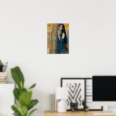 Poster Samhain Gothic Automne Sorcière Imaginaire Art Pos (Bureau à domicile)