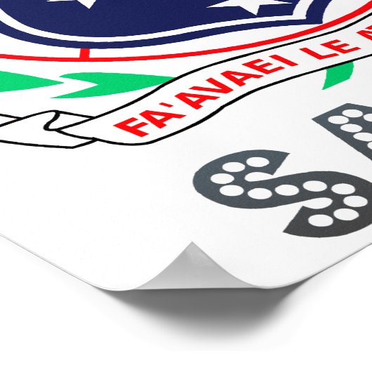 Poster Samoa Armoiries (Coin)